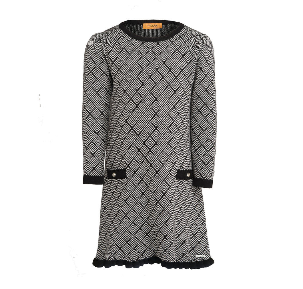 Chanel Ruffle Hem Girls Dress - OTedd