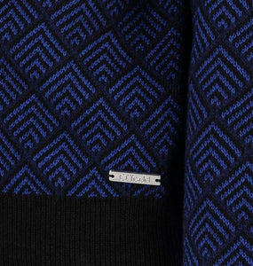 Royal Blue Herringbone Boys Cardigan - OTedd