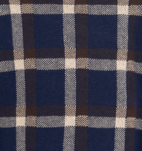 Load image into Gallery viewer, Navy Tartan Round Neck Jumper - OTedd