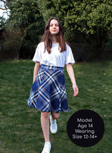 Panel Printed A-Line Skirt - OTedd
