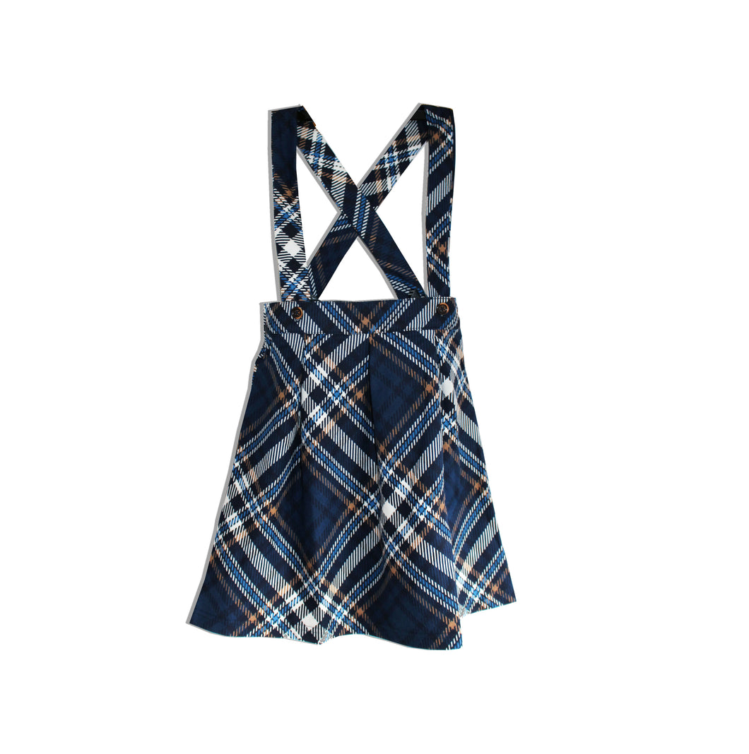Skirt dress tartan straps