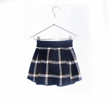 Load image into Gallery viewer, Navy Tartan Pleated Skirt - OTedd